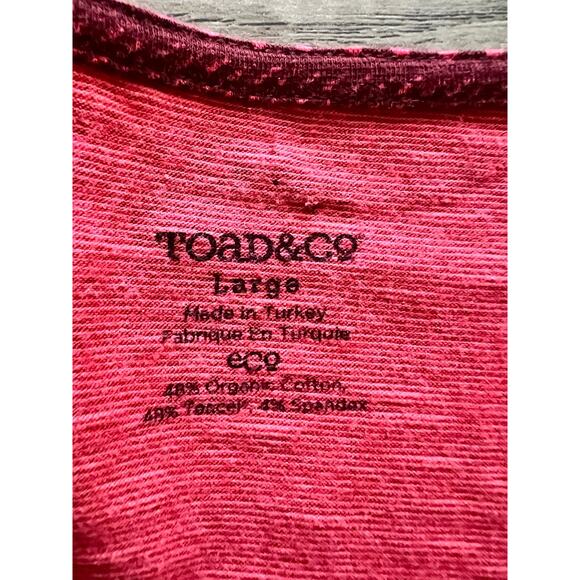 Toad&Co Cue Wrap Dress Large Mahogany Red Dot Print Organic Cotton Tencel - Picture 3 of 4